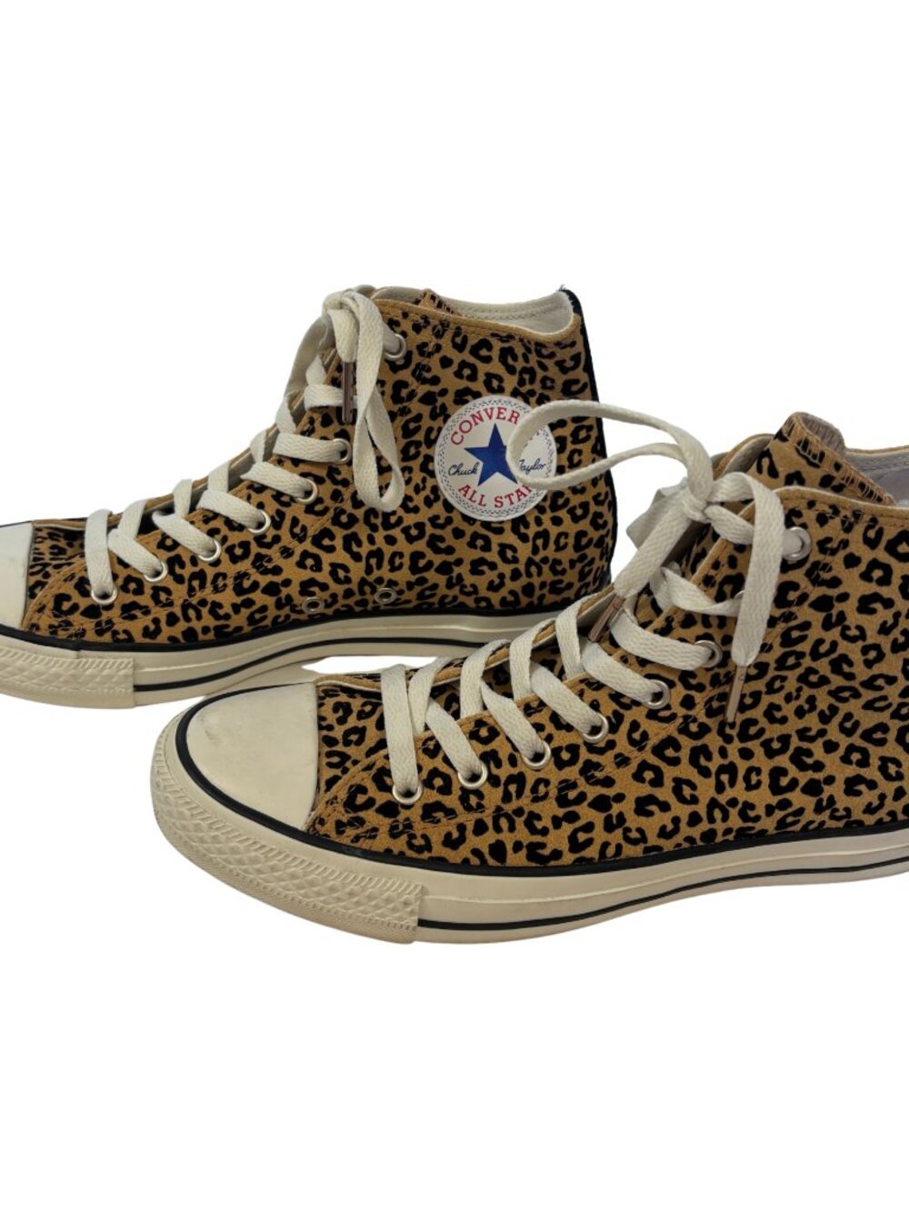 Converse Leopard Print High Tops (Women’s Size 9/ Men’s Size 7) - Picture 4 of 6